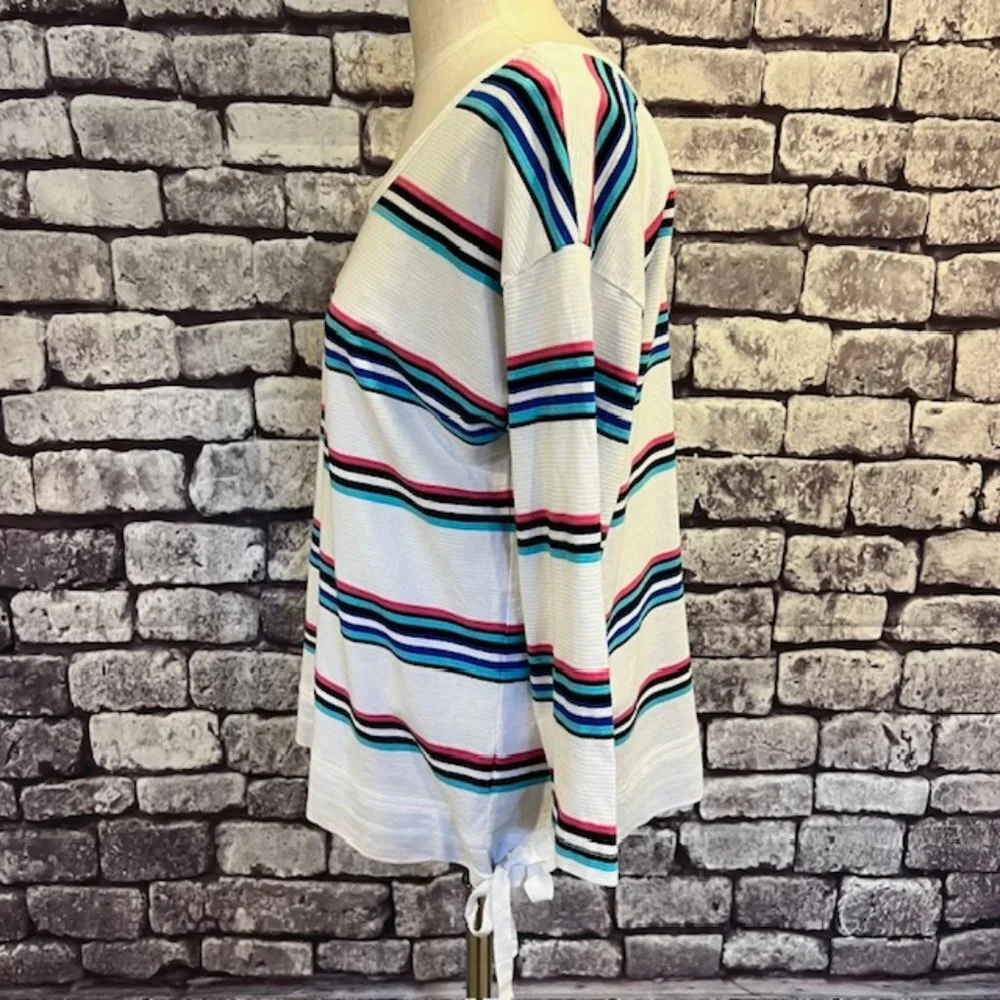 Talbots Scoop Neck 3/4 Sleeve Blouse Size Large - Picture 4 of 8